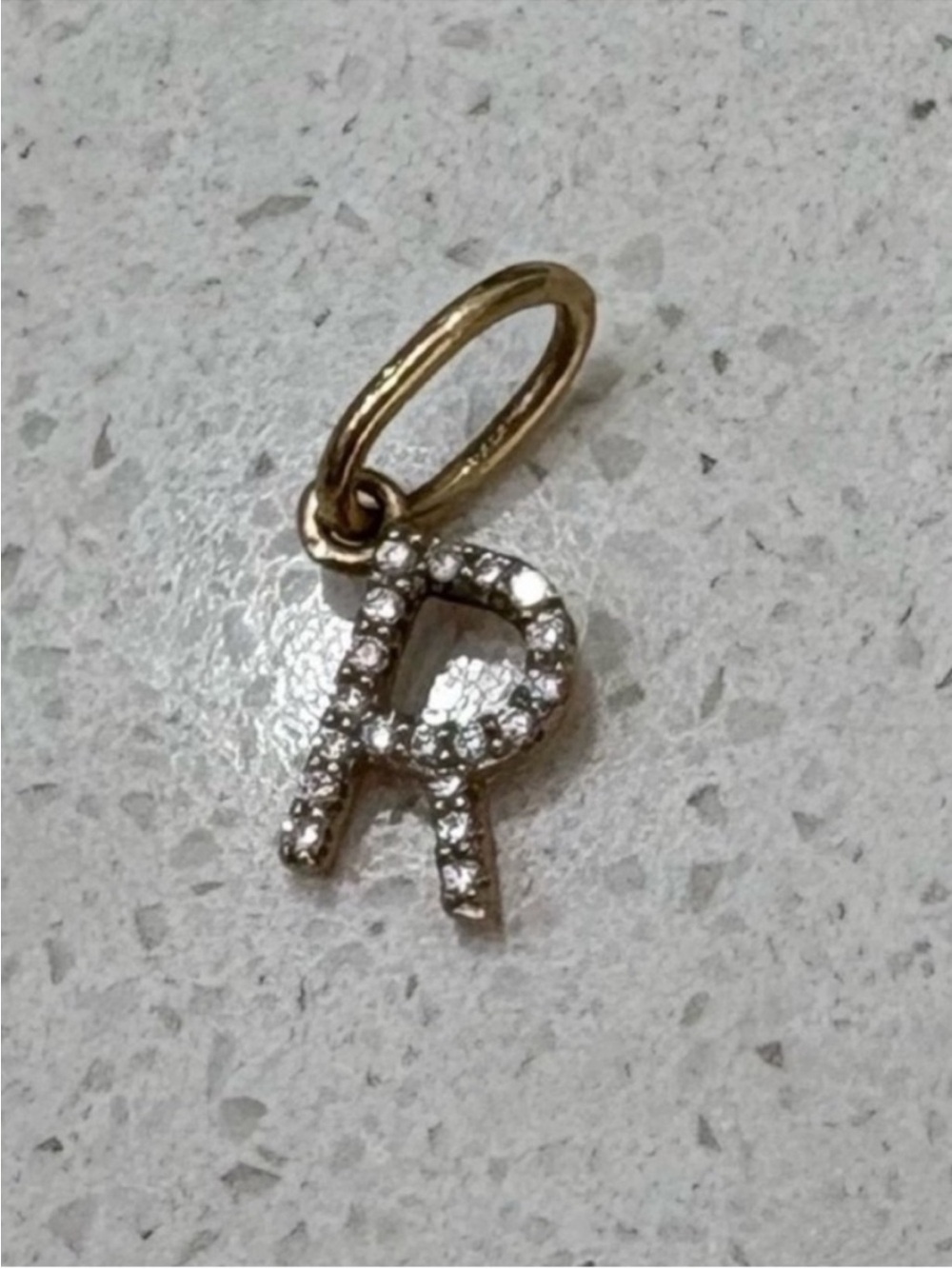 BRUNA THE LABEL LAB-GROWN DIAMOND LETTER CHARM - Picture 5 of 10